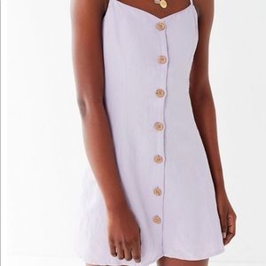 Lavender Linen Strappy Back Dress